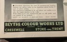 Vintage Magazine Ad 1937 -  Blythe Colour Works - Cresswell and Stoke on Trent — photo 3