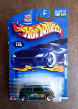 2002 Hot Wheels MORRIS MINI COOPER Green #200 MAINLINE SERIES ZAMAC BASE 5SP VAR