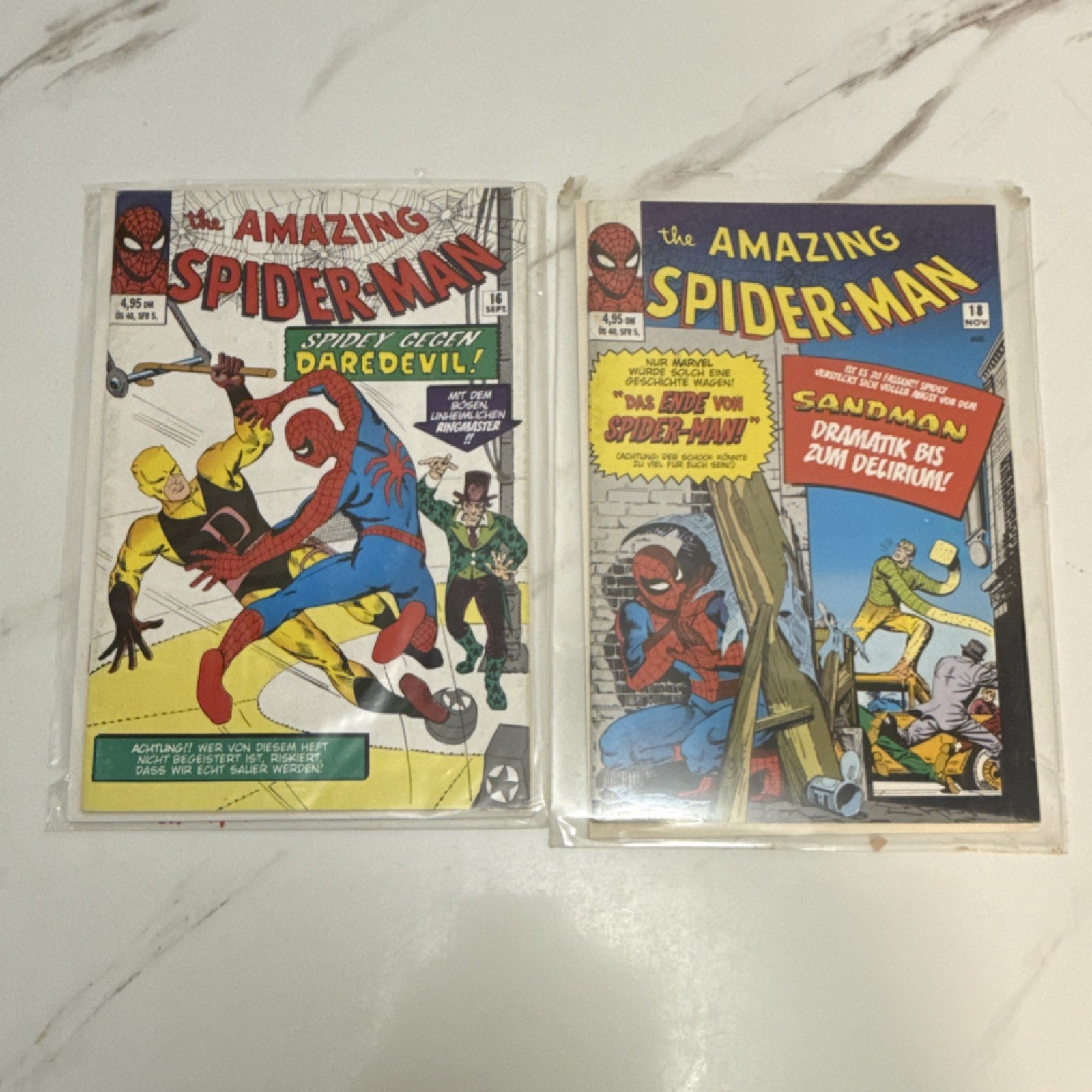 Die Spinne Amazing Spider-Man #16 & #18 German Marvel Comics High Grade  🔑 Keys