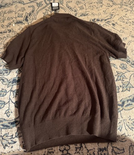 buck mason brown cinder cotton loop terry polo NWT Sz M $128 - Picture 2 of 6