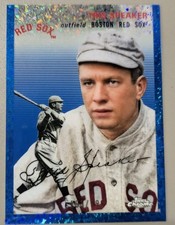 2023 Topps Chrome Platinum Anniversary Tris Speaker Blue Mini-Diamond /199 #474