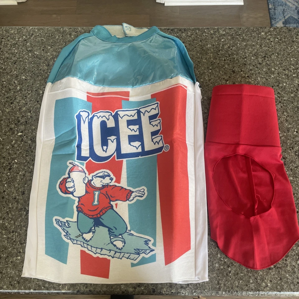 Túnica azul gelo fantasia infantil Halloween slushie - 3-6 anos de idade - Imagem 3 de 4