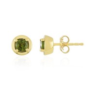 Cavill Ohrringe Damen 925 Silber Vergoldet Vesuvianit 0,72Ct GrüN