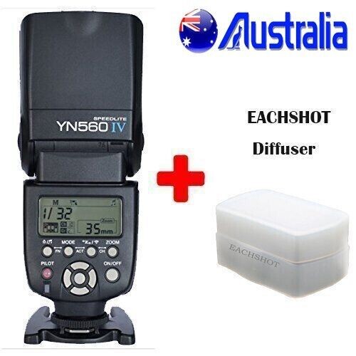 Yongnuo YN-560 IV Flash Speedlite for Canon Nikon Pentax Olympus DSLR Cameras AU - Picture 1 of 10