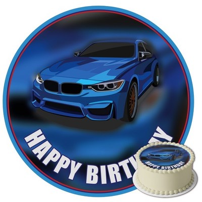 Tortenaufleger Auto 20 cm essbar Zuckerpapier Rennauto Jungen Geburtstag