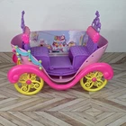 Barbie Mattel Dreamtopia Sweetville Carriage 2009 Vintage Big - Incomplete