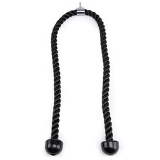 Double Length Tricep Pull Down Rope - 54 Inches Attachment for Cable Machine ...