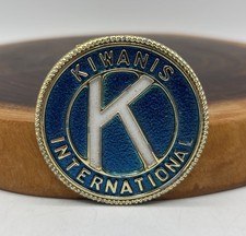 Kiwanis International Fraternity Emblem Metal Medallion 2-1/4&rdquo; Vintage