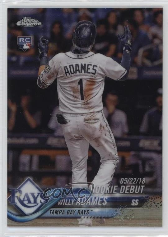 2018 Topps Chrome Update Rookie Debut Refractor 143/250 Willy Adames Rookie RC