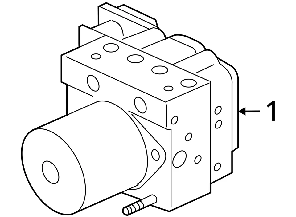 Conjunto modulador de piezas de freno antibloqueo compatible con 09-11 RIDGELINE 955517 Foto 4 de 4