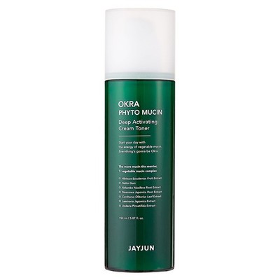 JAYJUN Okra Phyto Mucin Deep Activating Cream Toner- Gesichtswasser-Creme, 150ml
