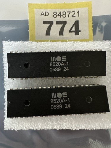 Commodore Amiga 500+Pair Of 8520PD CIA Chips 1989 A500, A500+, A1500&A2000. 774