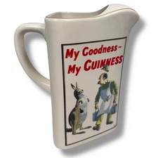 Vintage Guinness Pitcher Jug My Goodness My Guinness Kangaroo Ceramic Cream Rare