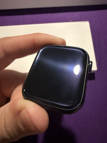Midnight 45mm Apple Watch Series 7 Cellular & GPS Silicone Sport Band  - Photo 5 sur 14