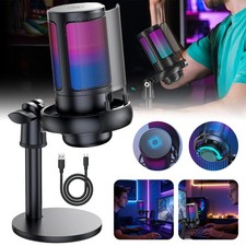 Gaming Mikrofon Kondensator Mic RGB Noise Can...