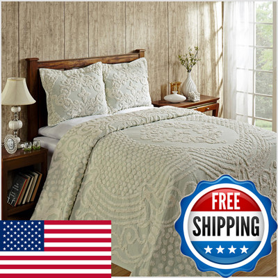 Better Trends 1 Piece Chenille Bedspread King Size 100 Cotton Chenille