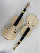 Handmade Unfinished Violin 4/4 Full Size Flame Maple Back Spruce Top Flame Maple