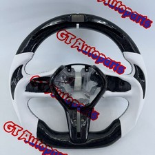 For Infiniti Q60 Q50 2018-2022 with Trim LED Forged Carbon Fiber Steering Wheel
