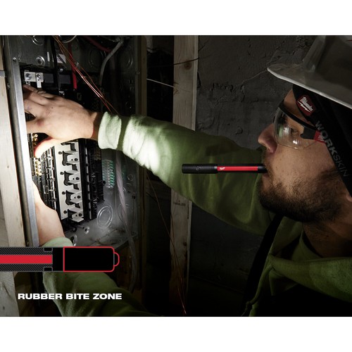 Milwaukee 250 Lumen Rechargeable Penlight with Laser, 6 1/4in.L, Model# 2010R - Picture 7 of 10