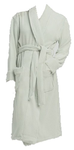 Cozy Earth Ribbed Cotton and Bambo Bath Robe Large size Laurel color