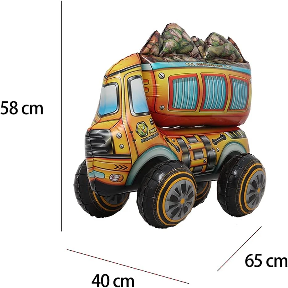 Balão de folha de alumínio 4D autônomo brinquedo forças armadas escavadeira veículo de engenharia - Imagem 2 de 4