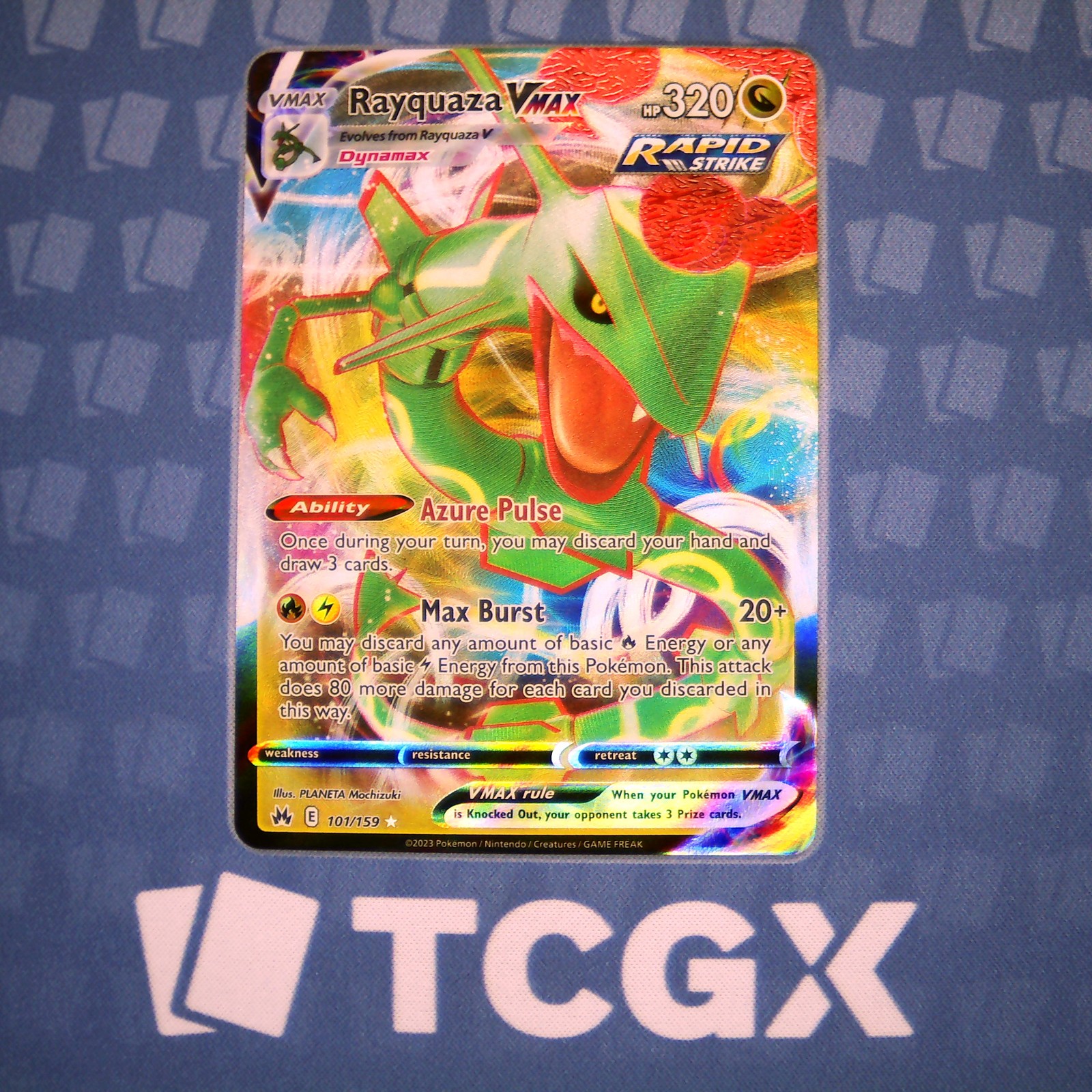 Pokemon - Rayquaza VMAX - 101/159 - SWSH: Crown Zenith - Holo - Ultra Rare NM
