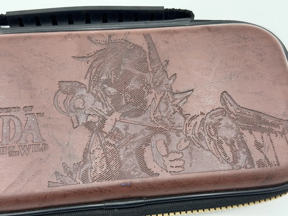 THE LEGEND OF ZELDA BOTW NINTENDO SWITCH HARD SHELL CARRYING CASE BROWN LINK - Image 4 of 4