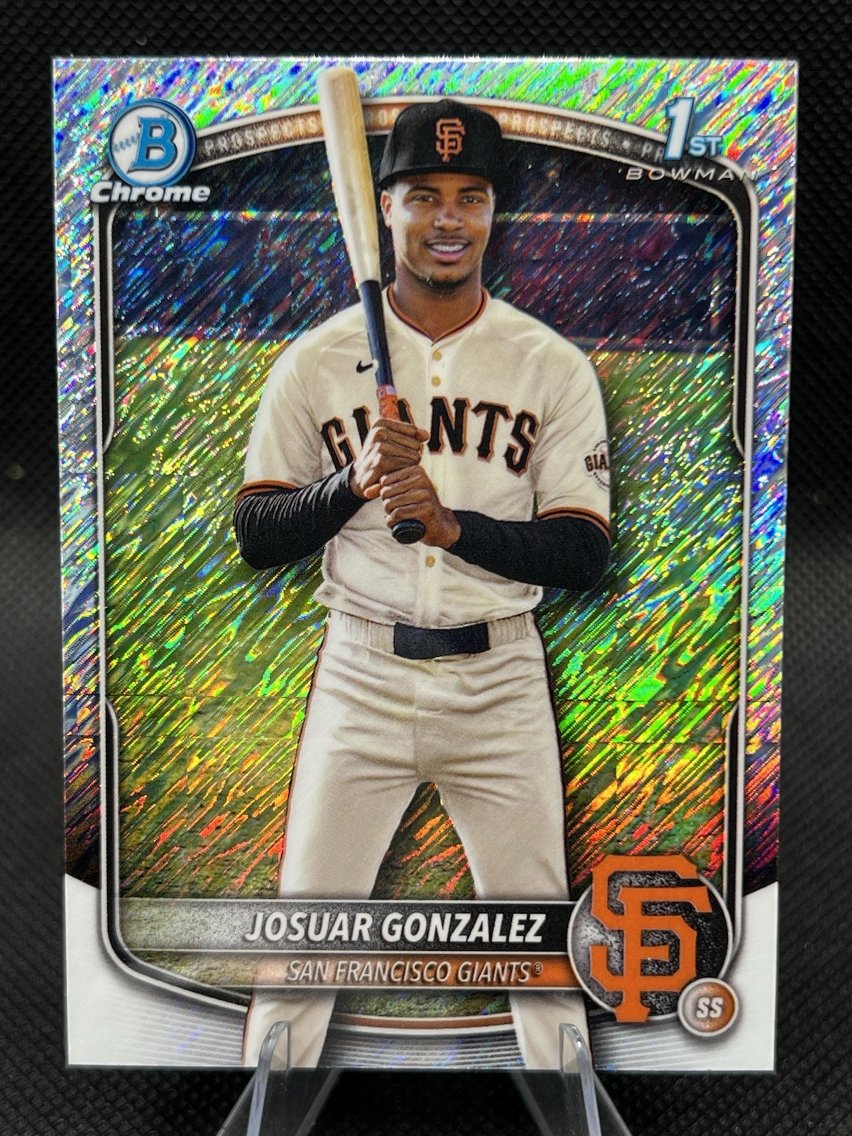 2025 Bowman Chrome Josuar Gonzalez Shimmer Refractor #BCP-153 San Fran Giants