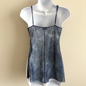 Vintage Fredericks Of Hollywood Sheer Lingerie Womens Large Blue Sparkle Fairy 