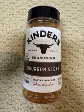 Kinder s Bourbon Steak Seasoning 12.4oz Each Exp 7/28 Sea Salt Award Winning