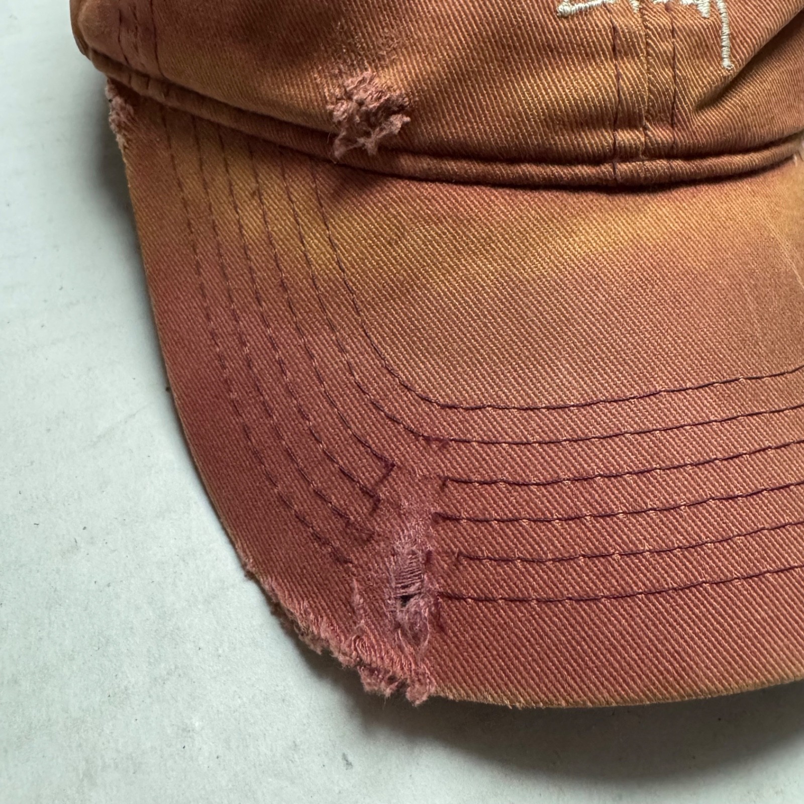 Trashed Stussy OS Adjustable Cap. Trashed! Distre… - image 3