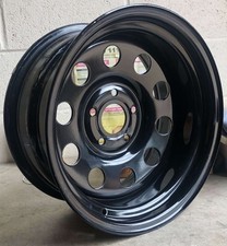 x5 16x8 BLACK GOJO'S DISHED MODULAR STEEL WHEELS 5x120 ET-25 DISCOVERY 2
