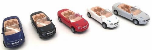 Herpa 64033 Cupé Convertible Europeo Escala HO - Varios Colores | Condition: New