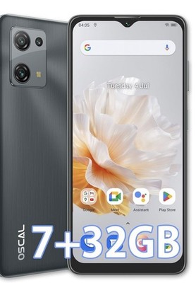 OSCAL C30 Mobiltelefon 2024 7 GB + 32 GB (TF 1 TB) Android 12 Dual SIM