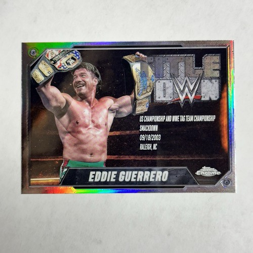 2025 Topps Chrome WWE Eddie Guerrero Title Town Refractor #TT-EDG WWF