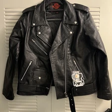 Women’s Cycle Alpha Gear Leather Motorcycle Jacket. Size Xl