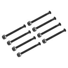 Skateboard Hardware Kit 2" Mounting Screws Full Thread Bolts Nuts Set Black