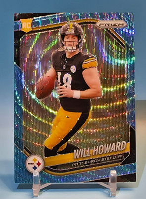 WILL HOWARD ROOKIE 2025 Panini Prizm Football #367 Steelers BLUE WAVE PRIZM /230