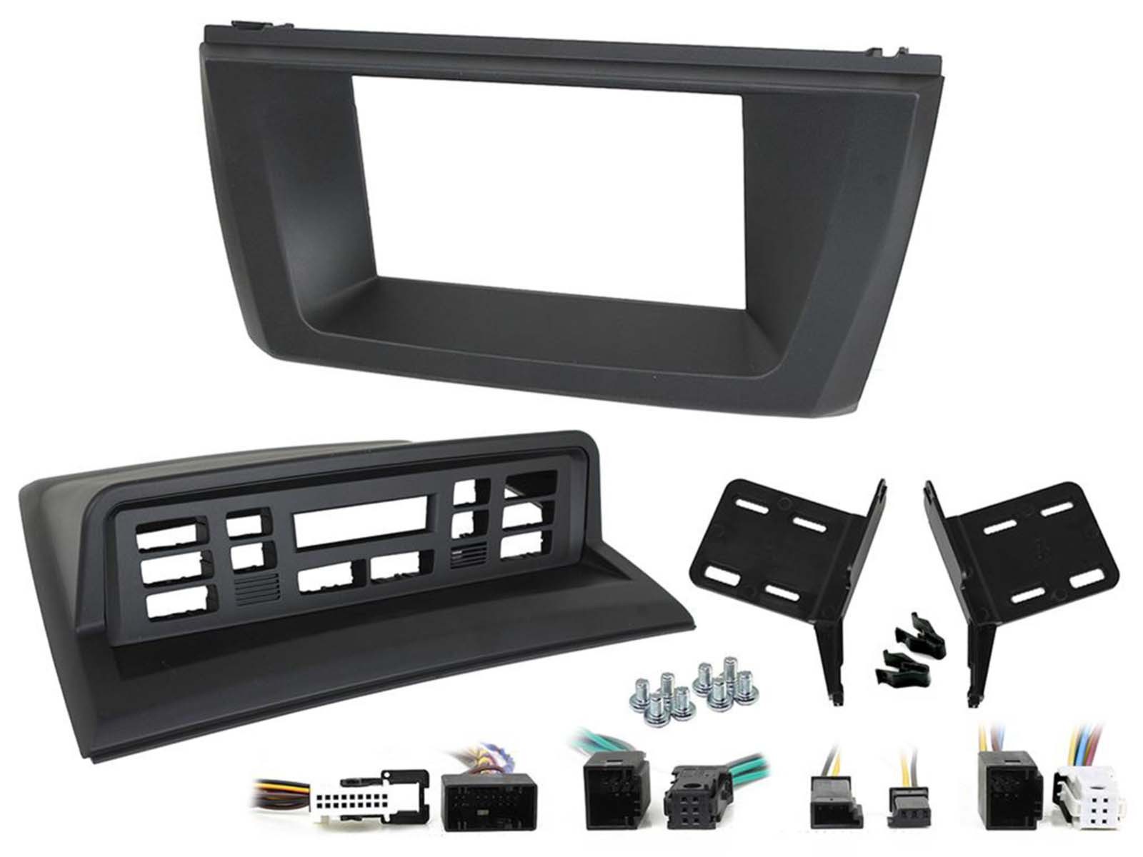 Façade autoradio 2-DIN BMW X3 E83 noir idéal pour moderniser vos trajets en musique