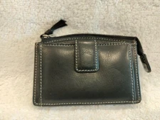 Osgoode Marley 2637 Black Cashmere Leather Women's Mini Wallet