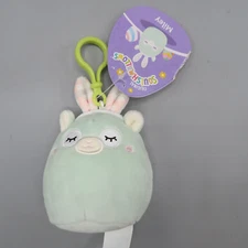 Squishmallows Miley the Llama 3.5" Clip-On Keychain Plush Toy Easter Bunny Toy