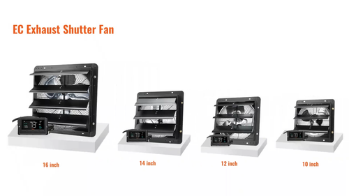 VEVOR Shutter Exhaust Fan Shop Exhaust Fan 254mm Remote Control Wall-mount EC - Video 1 of 1