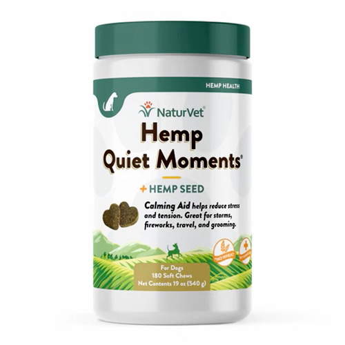 NaturVet DOG Quiet Moments Calming Aid for Dogs Stress & Tension 180 soft chews - Picture 1 of 1
