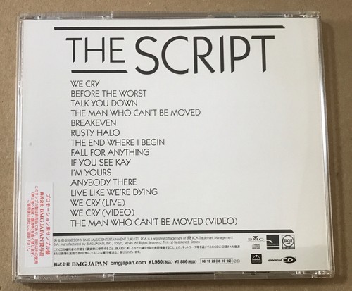 The Script Rare Japanese Promo Cd Album OBI Strip + Lyric Book Complete Enhanced - Picture 6 of 7