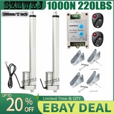 2 Dual 12" 12V Linear Actuator +Motor Controller 220lbs Max Lift for RV TV Lift