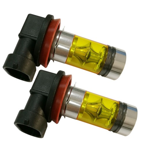 2x H11/H9/H8 Fog Light 20LED 100W Driving Projector Bulb Lamp 4300K Yellow Lamps - Picture 8 of 12