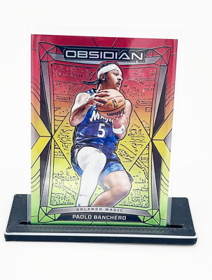 2023-24 Panini Obsidian - Electric Etch Reggae Flood Paolo Banchero /75