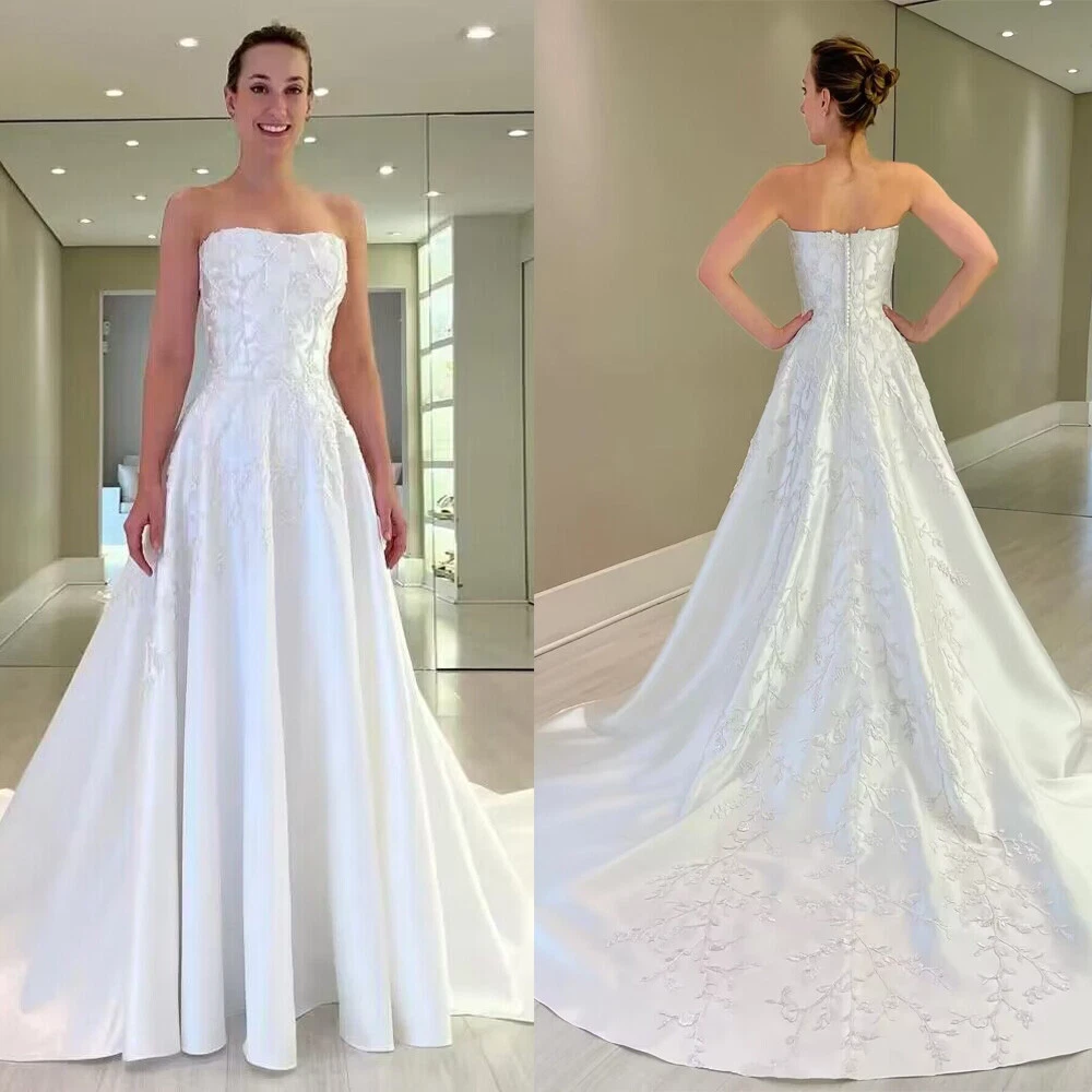 Champagne Embroidery Wedding Dresses for sale | eBay
