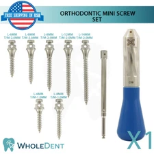 Dental Mini Screw 0rthodontic Anchorage Tool Kit Morelli Treatment Driver Stem