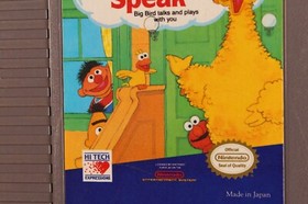 Nintendo Sesame Street Big Bird's Hide and Seek NES vintage video game cart 1990